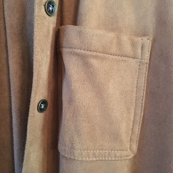 Soft Weighty Faux Suede Equestrian Button Down Dress - Picture 11 of 16